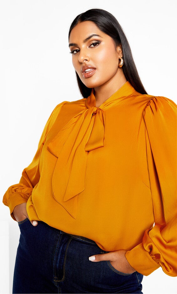 Lucille Shirt - honey ginger, BROWN, hi-res image number 0