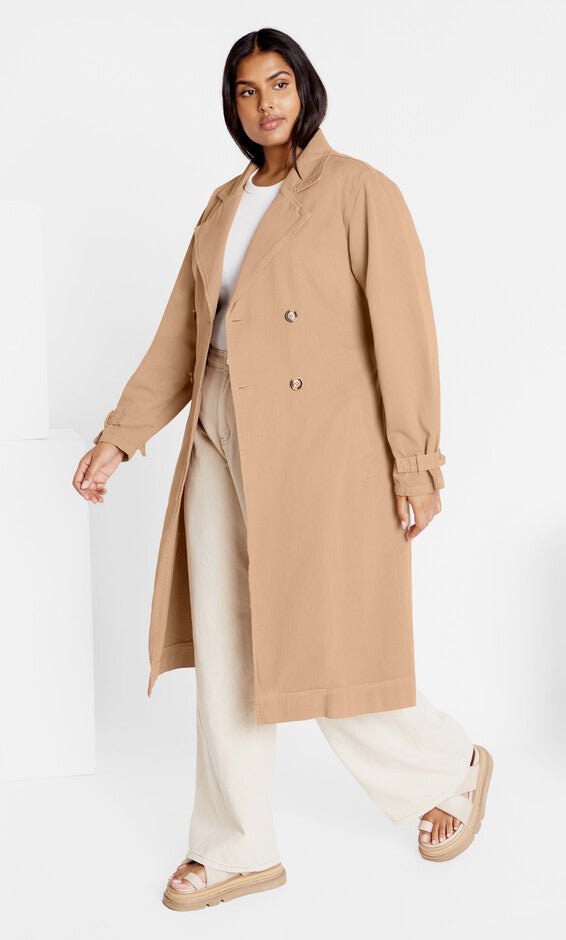 Laylo Trench Coat - caramel, BROWN, alternate image number null