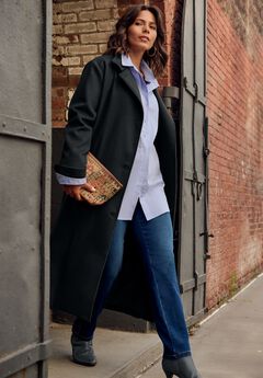 Funnel Neck Long Coat