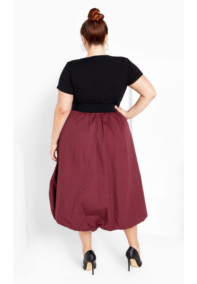 Paris Days Dress - oxblood, RED, alternate image number null