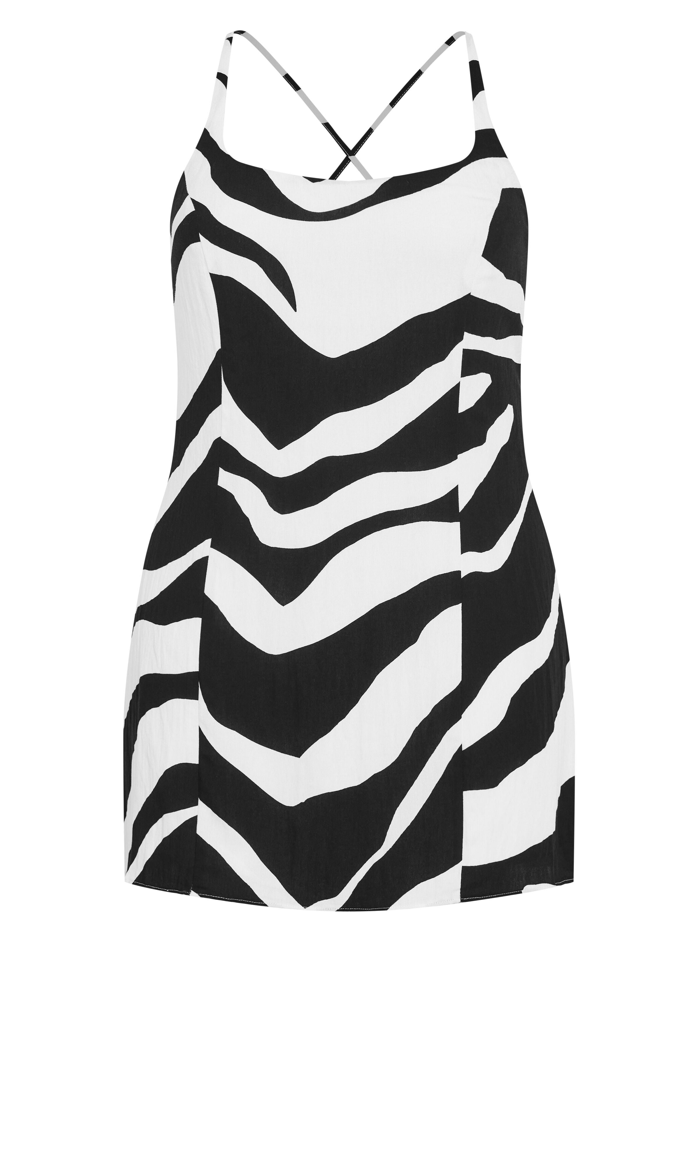 Caitlin Print Dress - ivory, WHITE, alternate image number 6