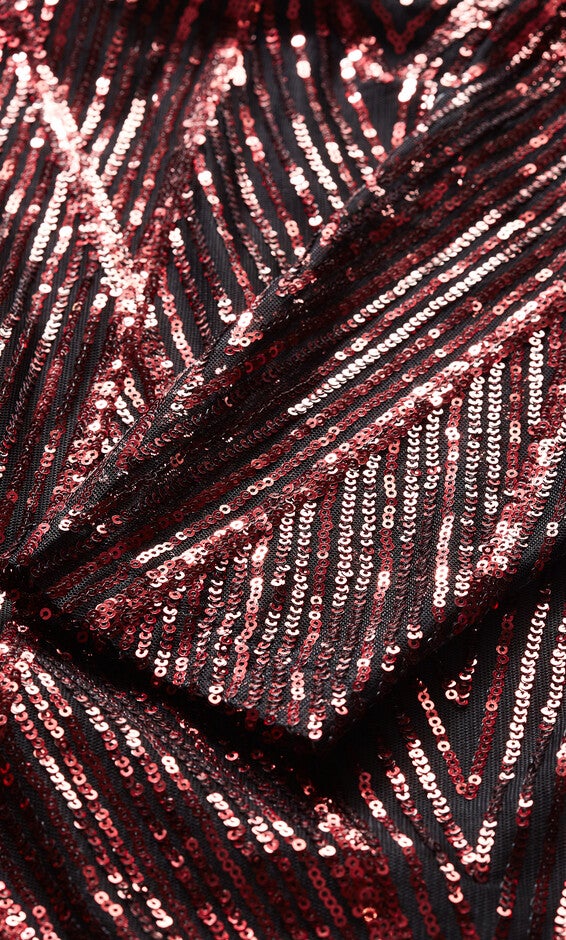 Micah Sequin Dress - ruby, RUBY, alternate image number 6
