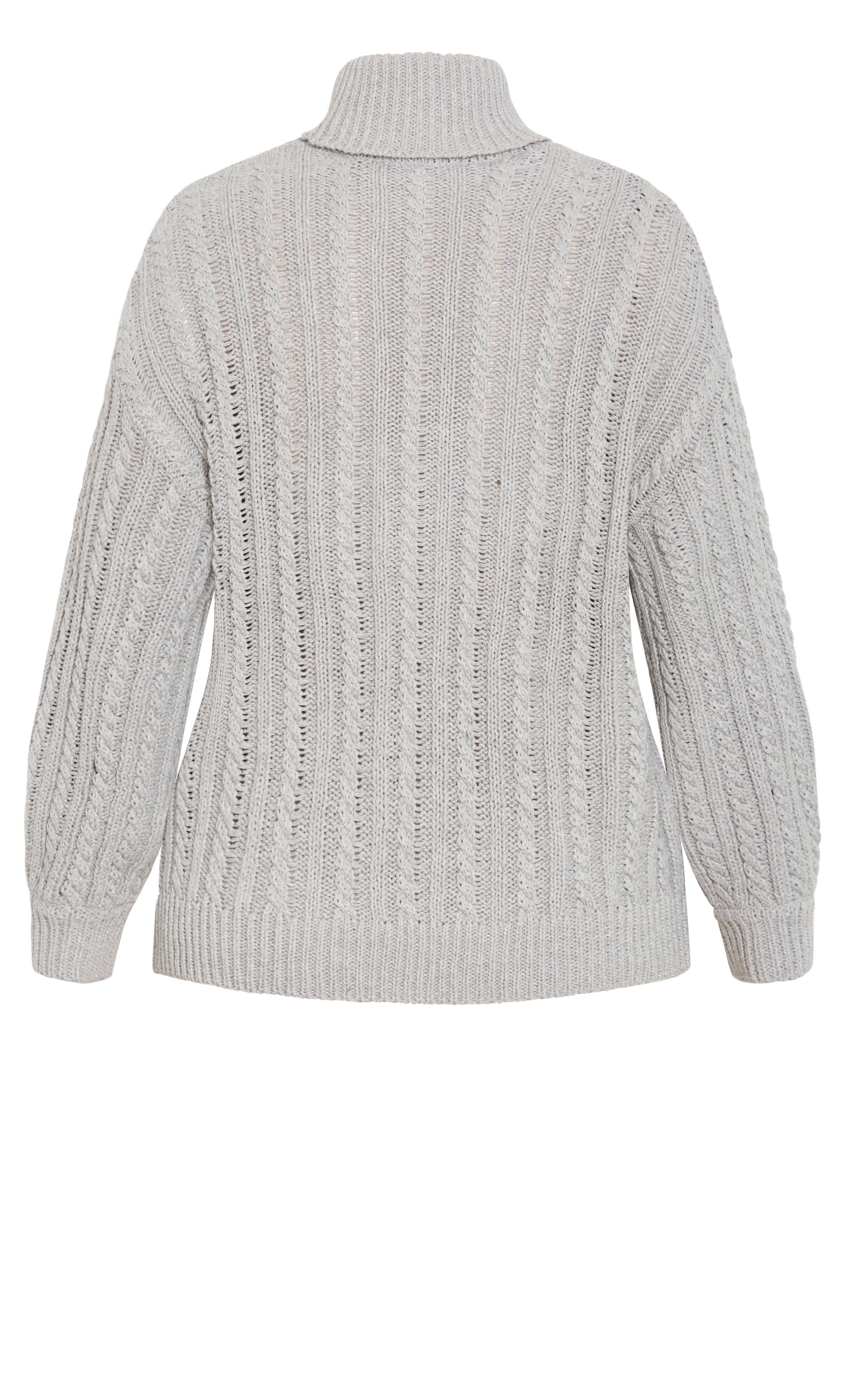 Avah Sweater - silver marle, GRAY, alternate image number 5