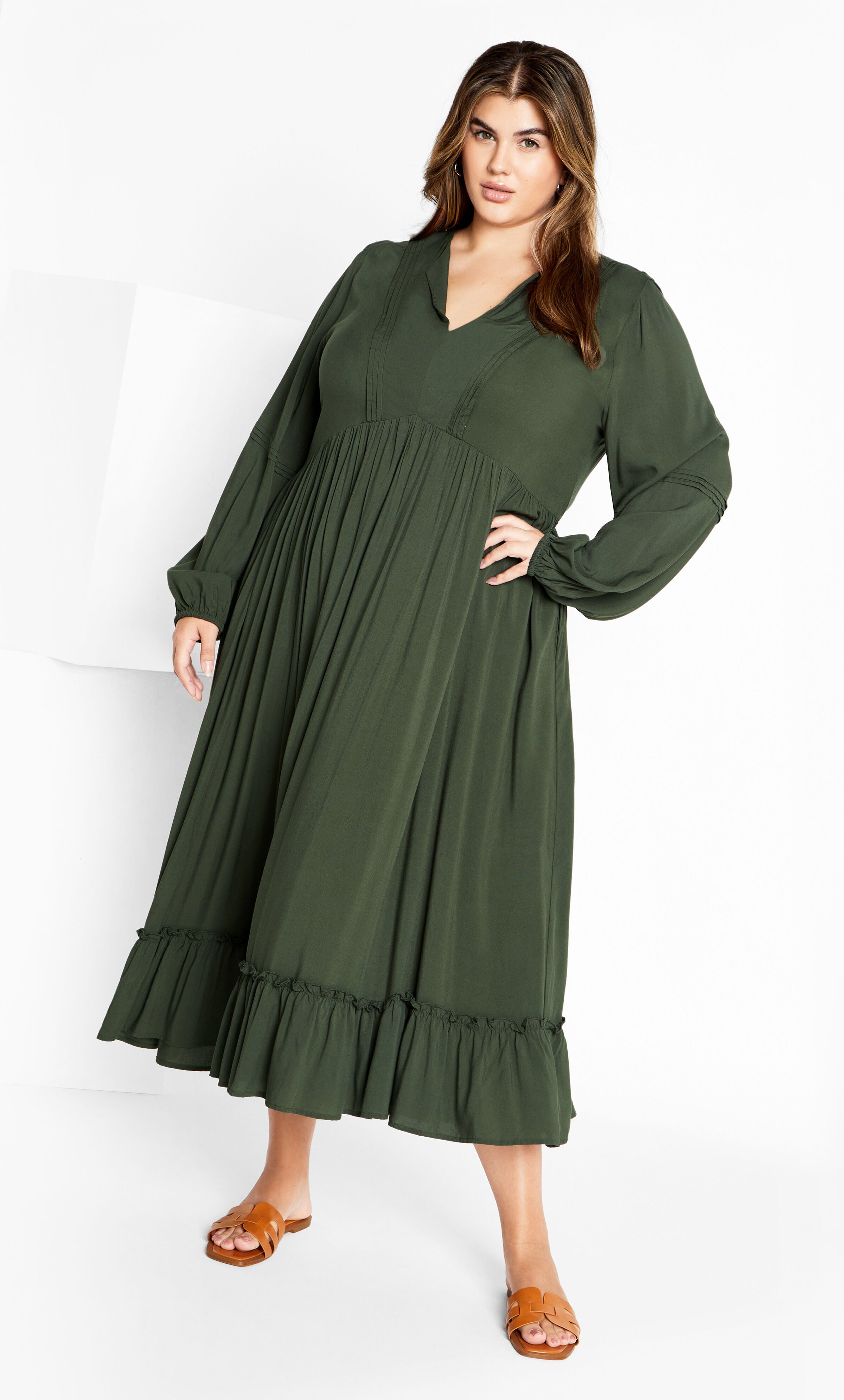 Alena Maxi Dress - masala, KHAKI, alternate image number 2