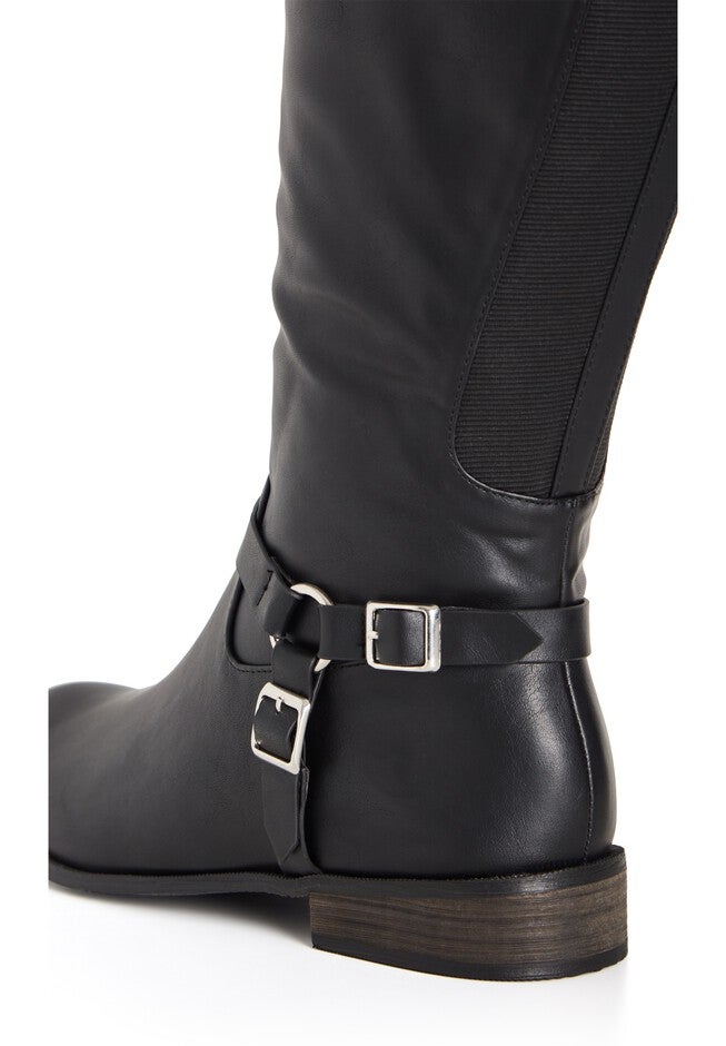 WIDE FIT Allegra Knee Boot - black, BLACK, alternate image number 6