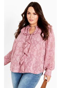 Blake Ruffle Neck Top