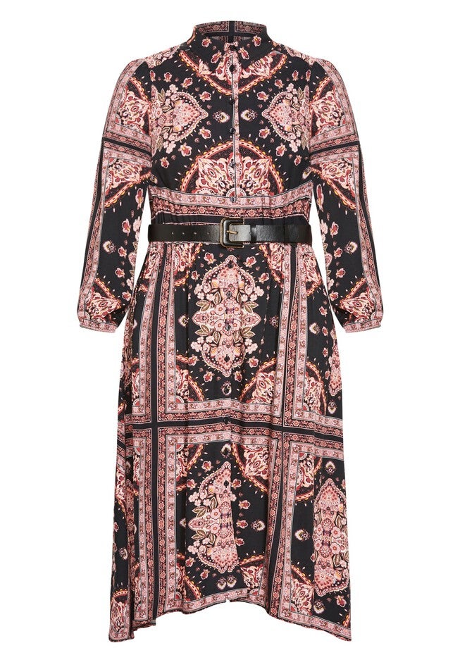Fall For Me Dress, BLACK PINK PLACEMENT, alternate image number 2