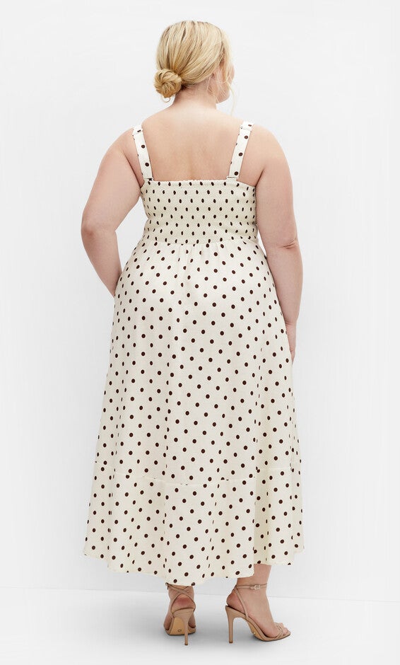 Collins Print Maxi Dress - cream, BEIGE, alternate image number null