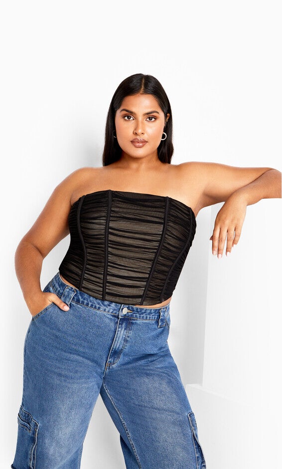 Fallon Corset - black, BLACK, alternate image number null