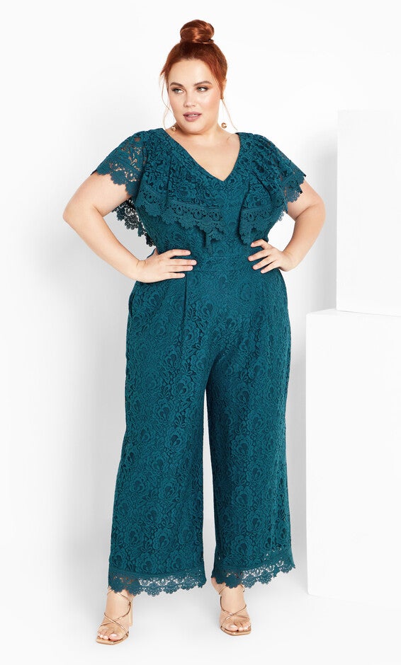Sylvia Jumpsuit - teal, GREEN, alternate image number null