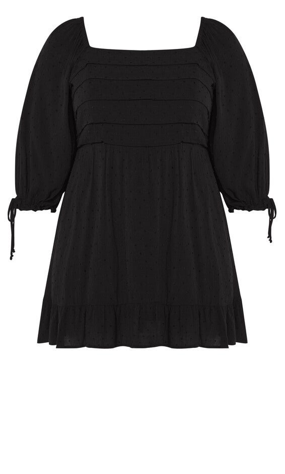 Allegra Mini Dress - rosewood, BLACK, alternate image number 3
