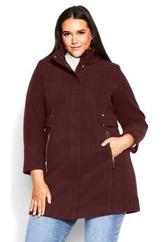 Plus Size Woolen Coats For Women