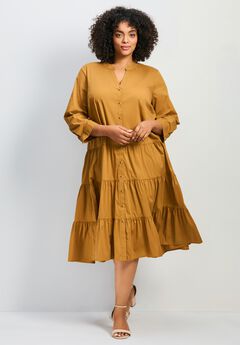 Avery Cotton Poplin Button Dress
