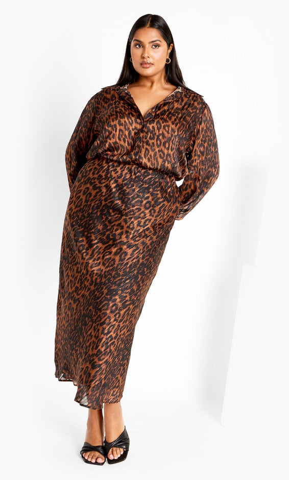 Madelyn Shirt - leopard, BROWN, alternate image number null