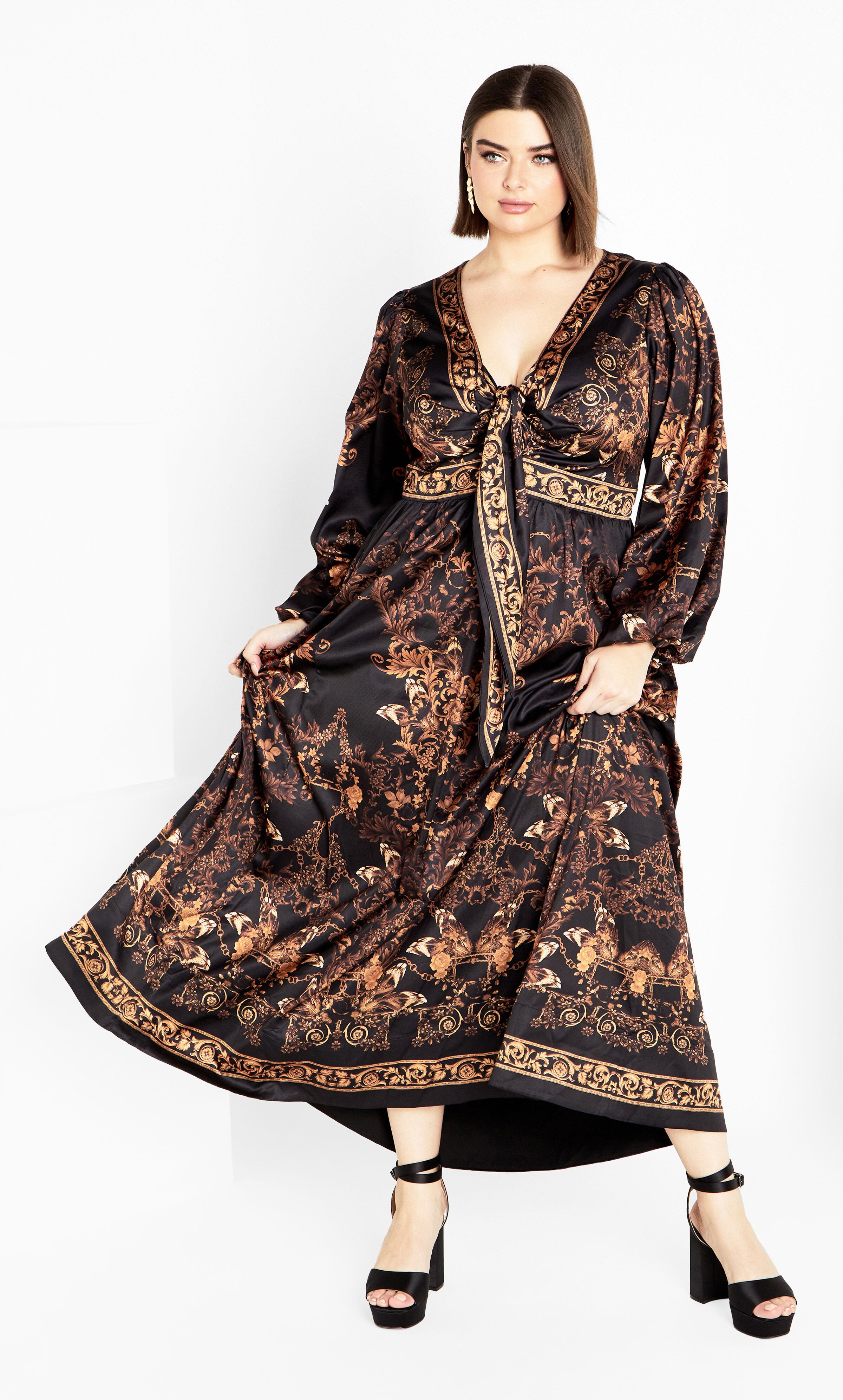 Ivanna Maxi Dress - gold, YELLOW, alternate image number 2