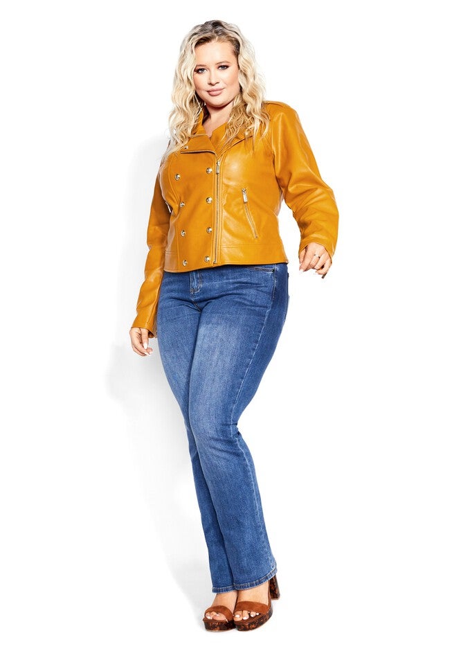 Megan Jacket - caramel, BROWN, on-hover image number 1