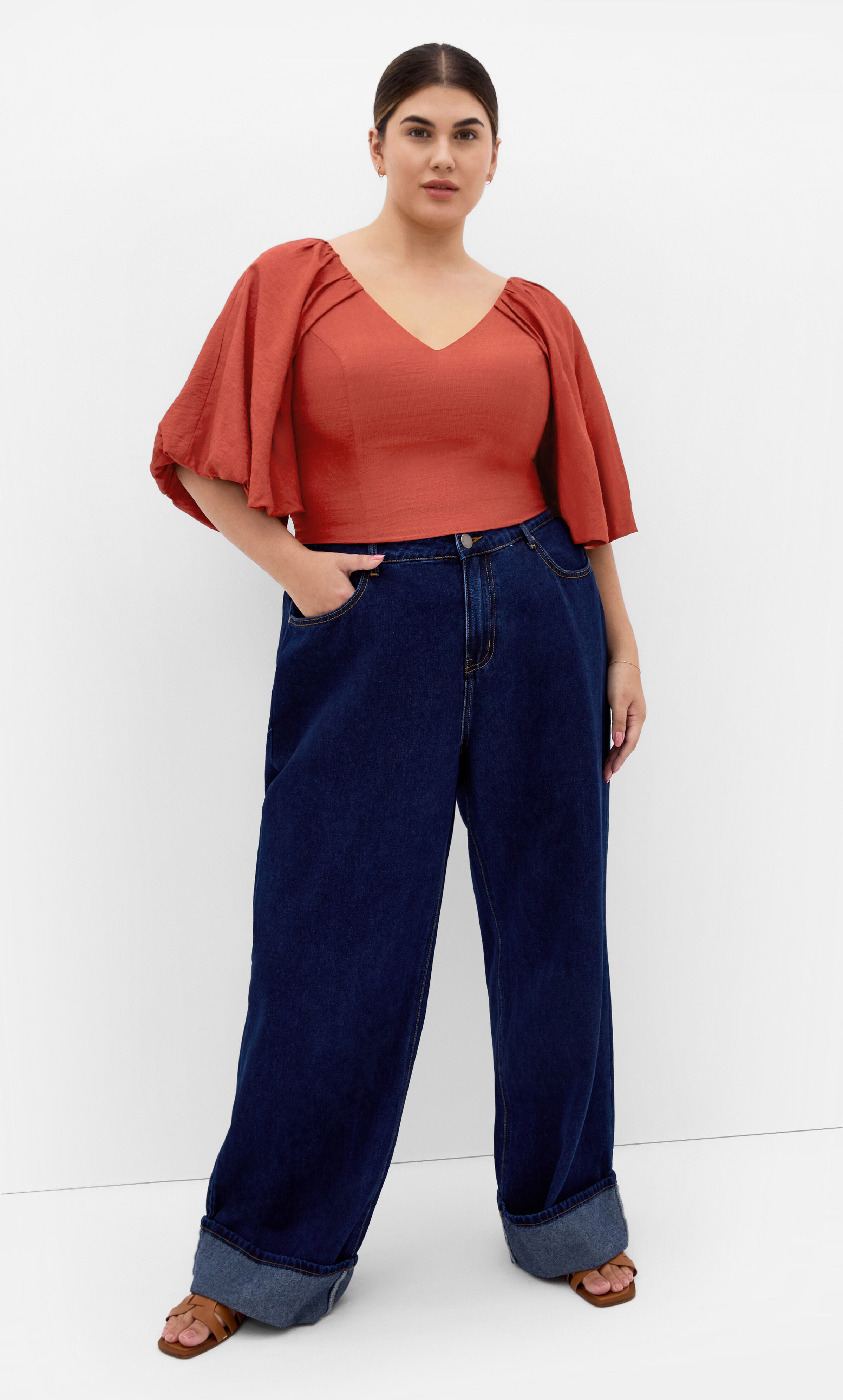 Peta Top - cinnamon, BROWN, alternate image number 1