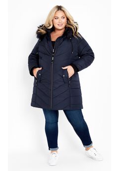 Plus Size Plaid Winter Coats