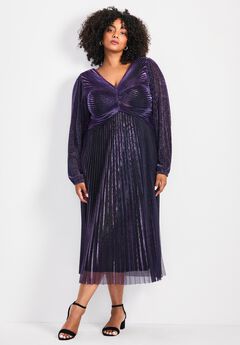 Plus Size Blouson Sleeve Dresses