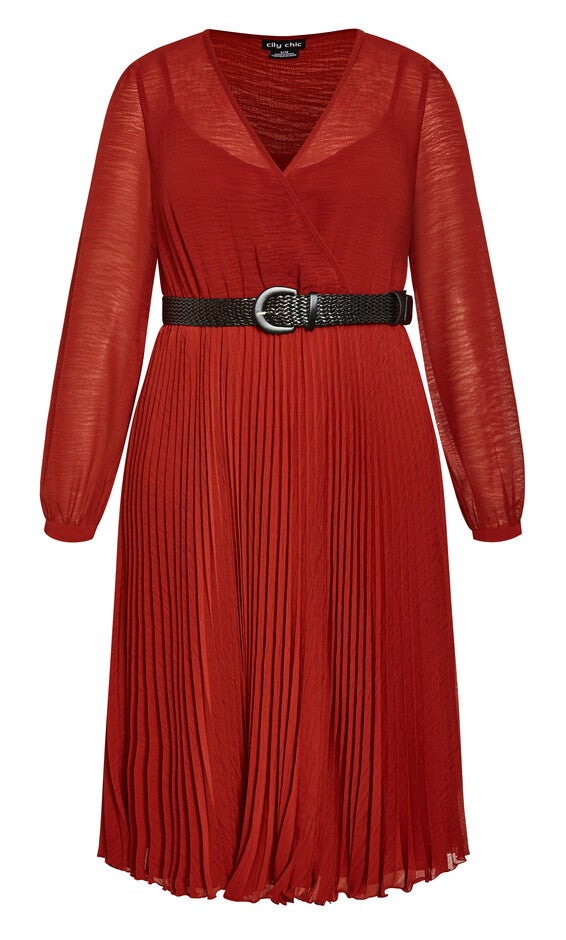 Precious Pleat Dress - sienna, SIENNA, alternate image number null