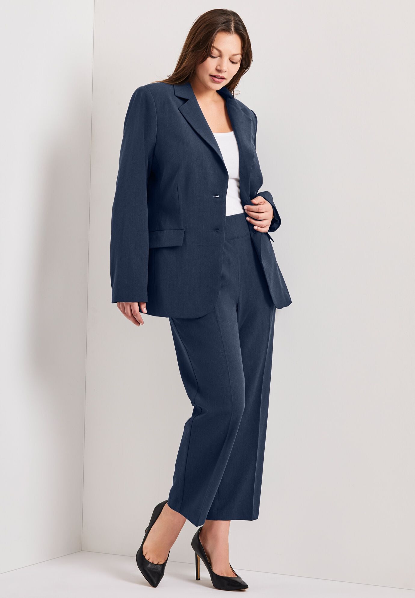 Cool Hand Classic Blazer, NAVY, alternate image number 4