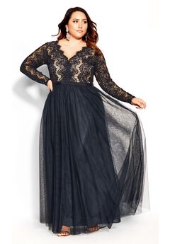 Rare Beauty Maxi Dress - navy