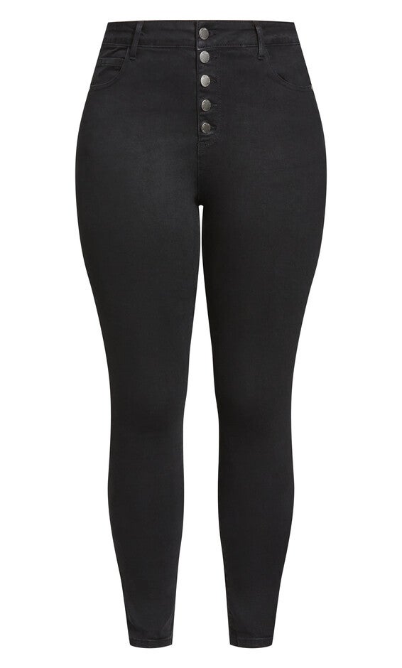 Harley Classic Skinny Jean - black, BLACK, alternate image number 4