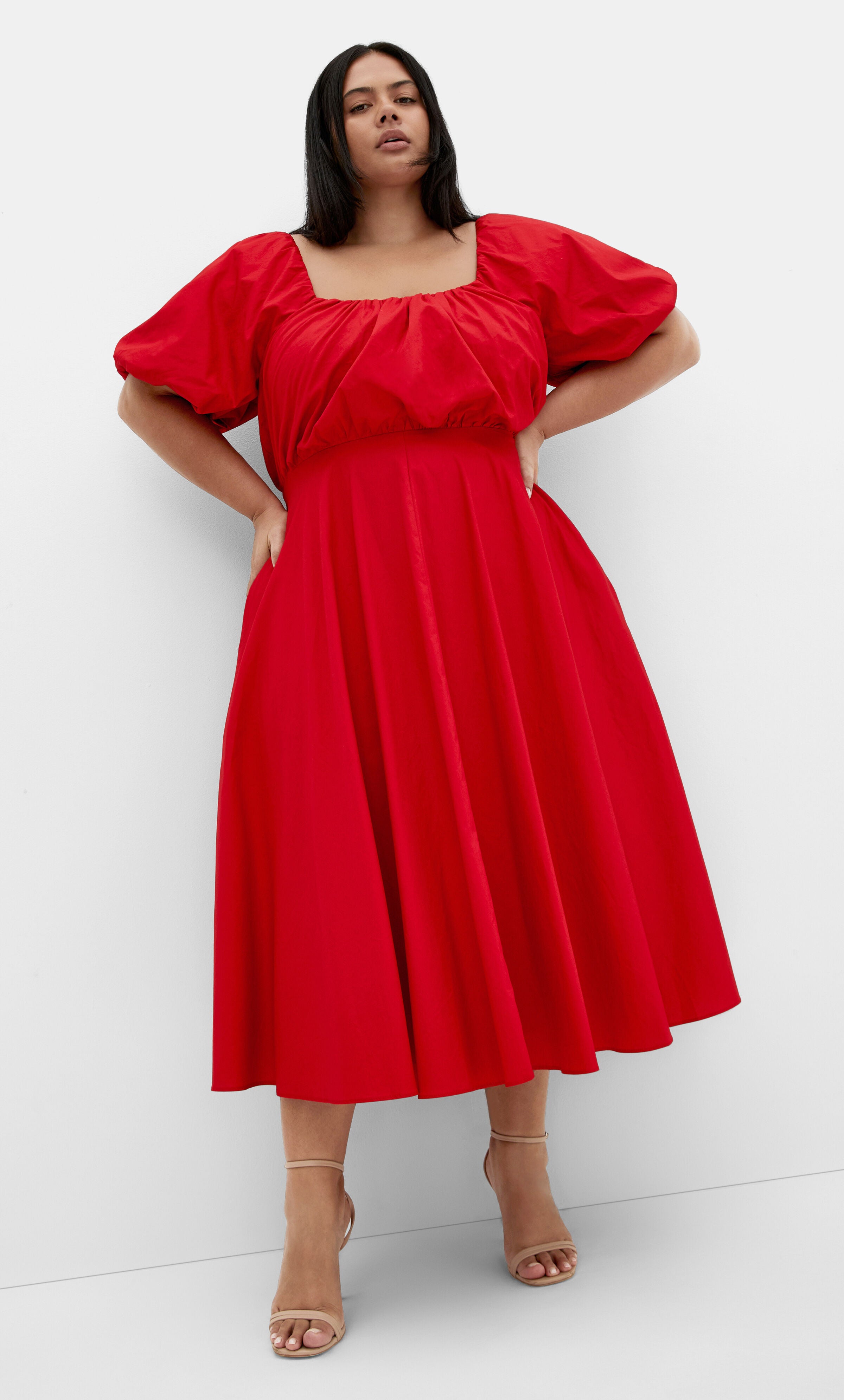Rosabella Dress - red, RED, hi-res image number 0