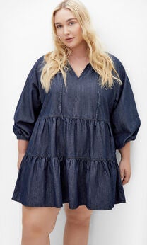 Mina Dress - dark denim