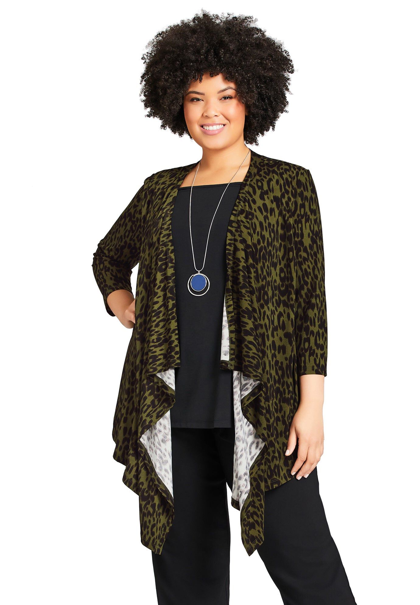 Tiarne Duet Top, KHAKI LEOPARD, hi-res image number 0