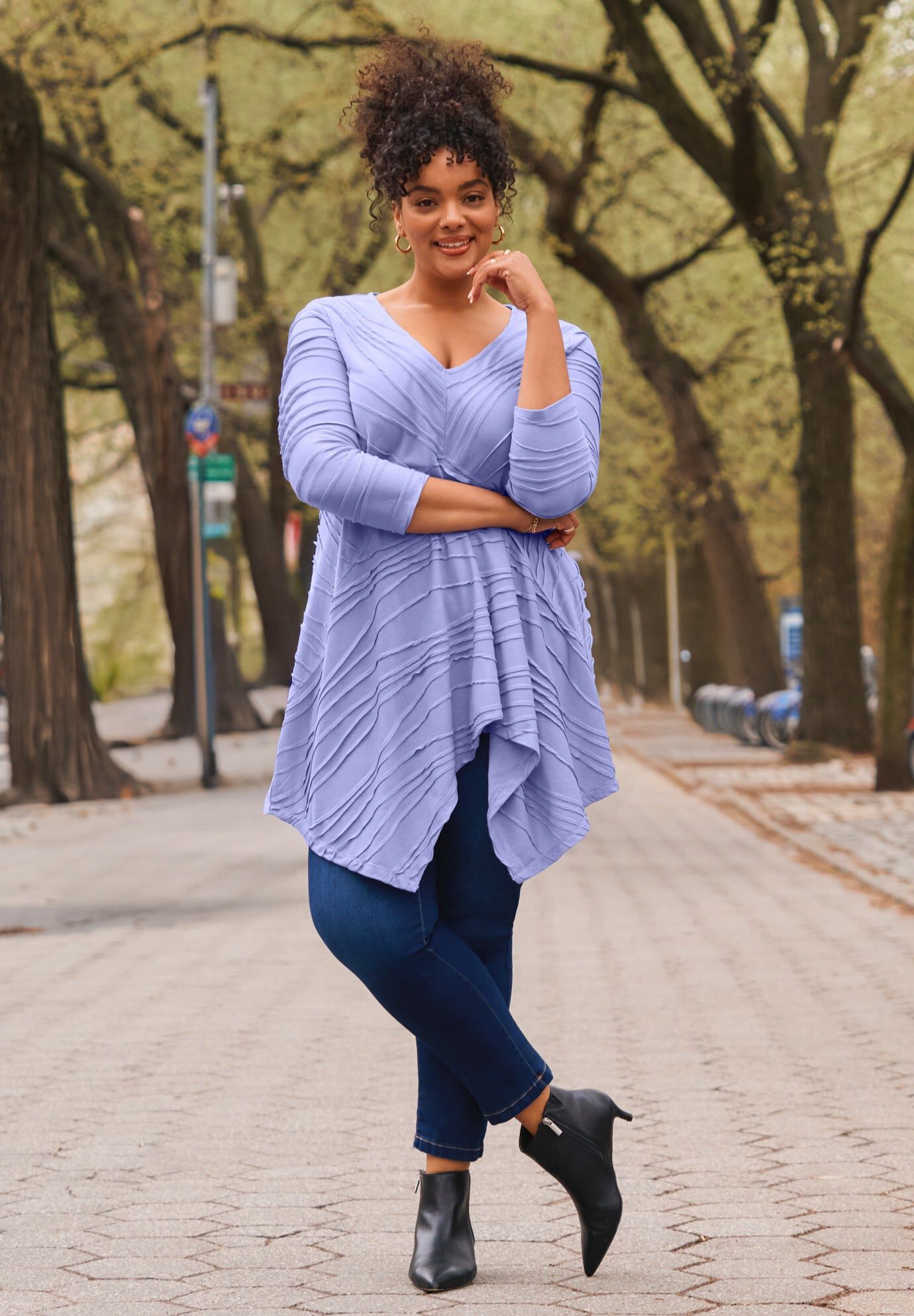 Finley Textured Top, WISTERIA, hi-res image number 0