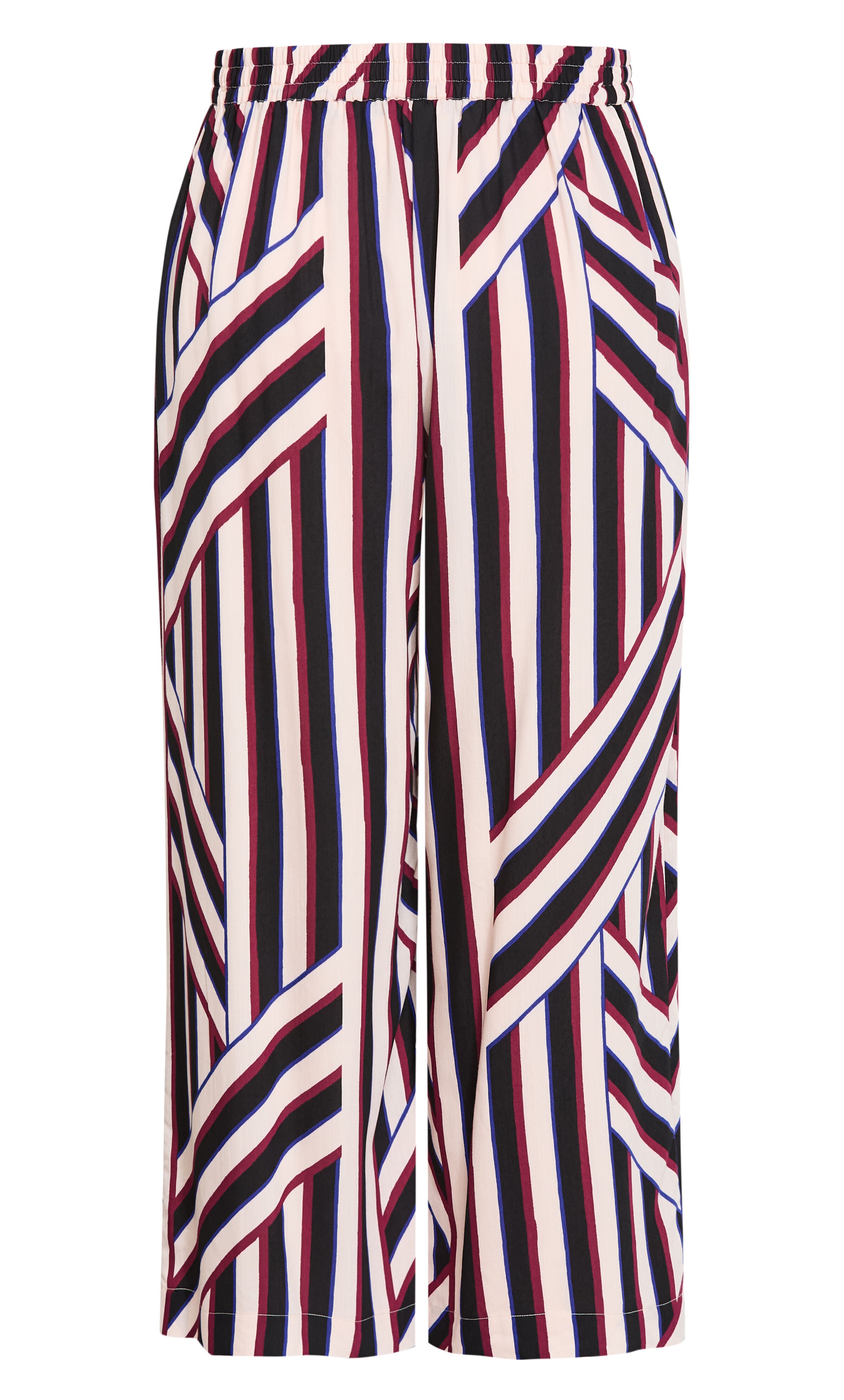 Haylee Timeless Stripe Wide Leg Pant, BLACK, alternate image number 5