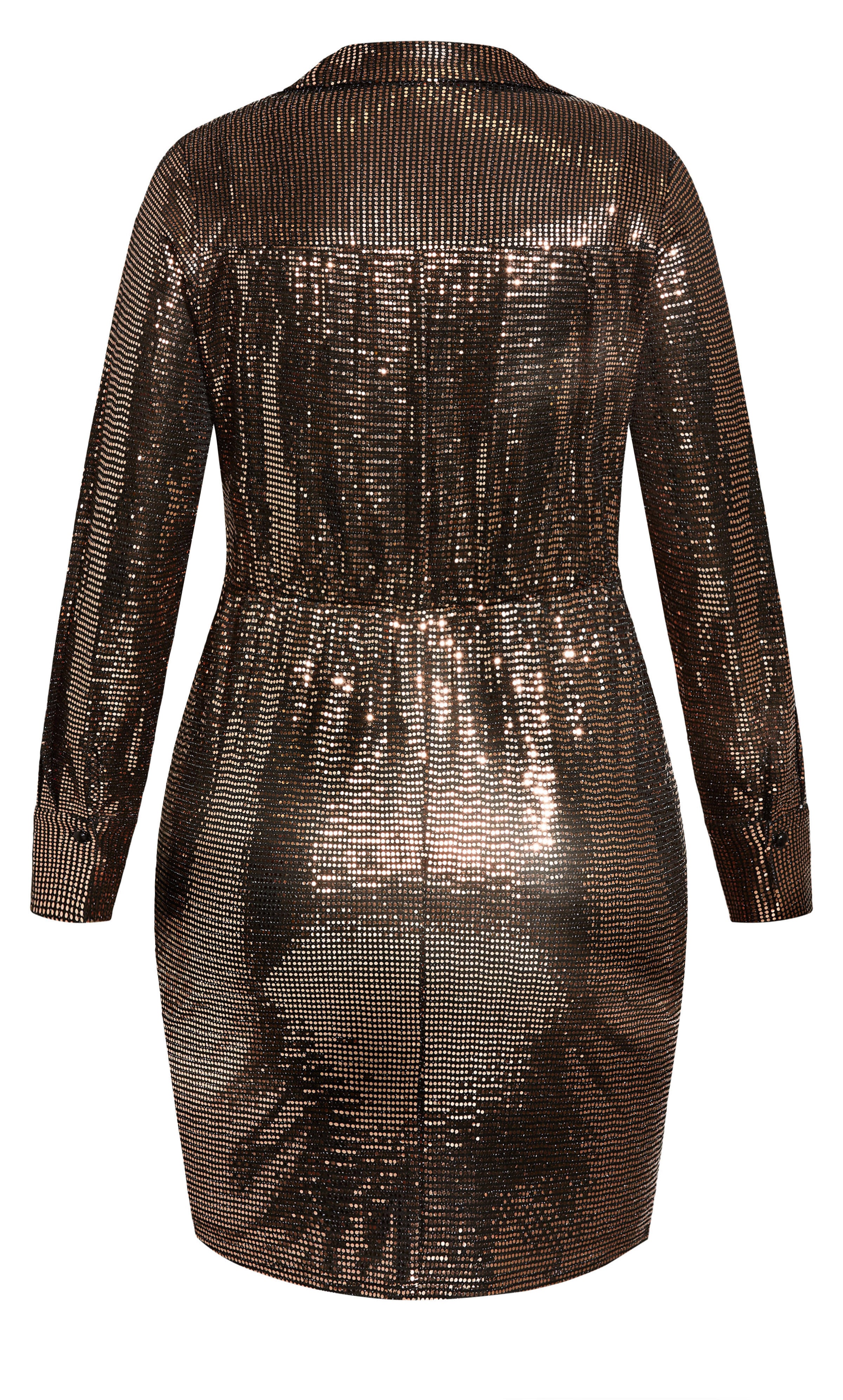 Sequin Glow Dress - bronze, BRONZE, alternate image number 5