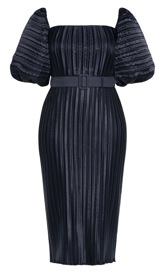 Krista Pleat Dress - midnight, MIDNIGHT, alternate image number 6