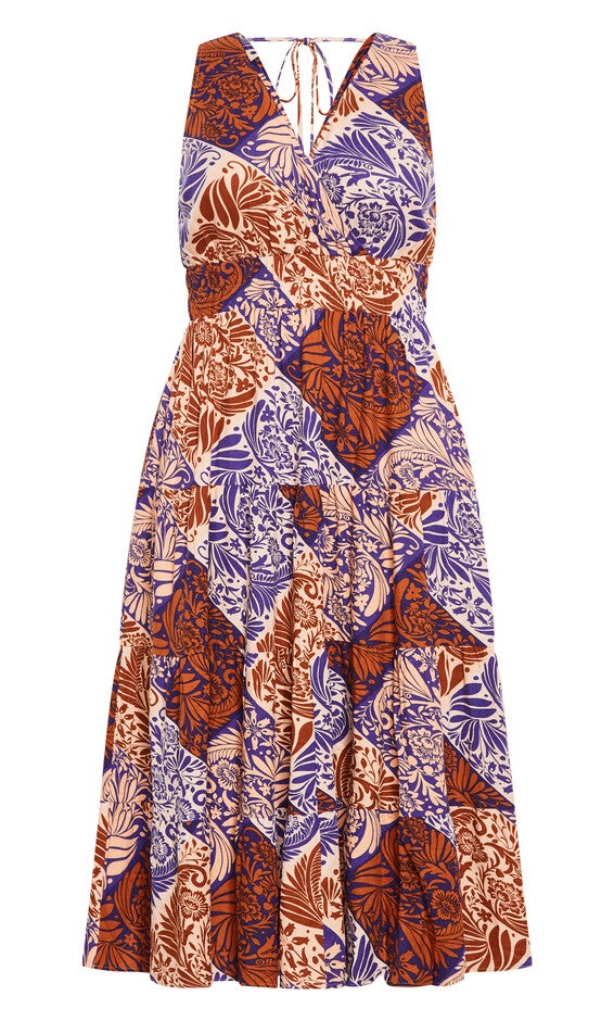 Amara Print Maxi Dress - navy, NAXOS, alternate image number 3