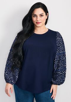 Melody Mm Blouson Slv Top