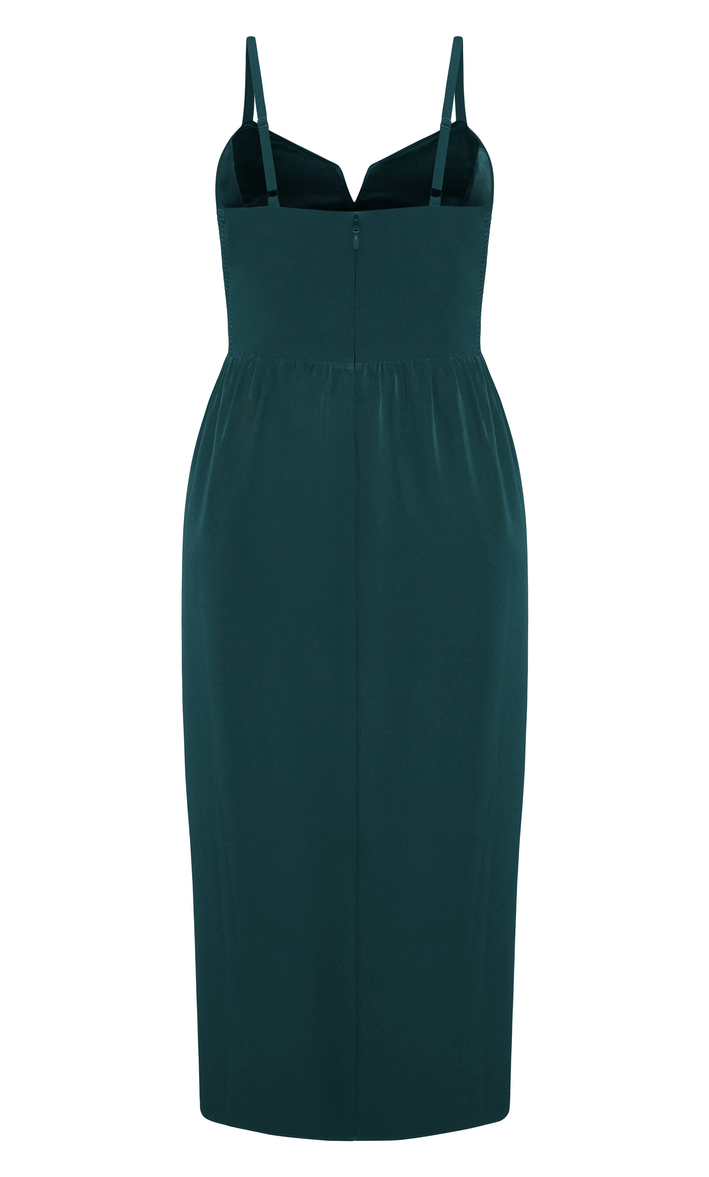 Sassy V Dress - emerald, GREEN, alternate image number 4