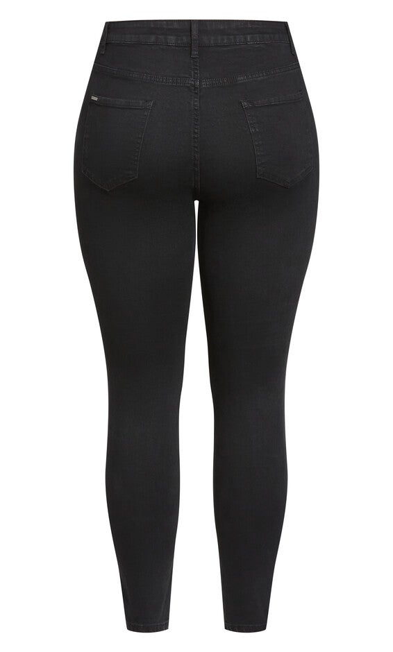 Harley Classic Skinny Jean - black, BLACK, alternate image number 6