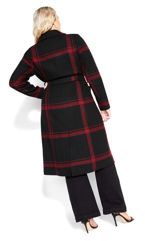 Checkmate Coat - ruby, RED, alternate image number null