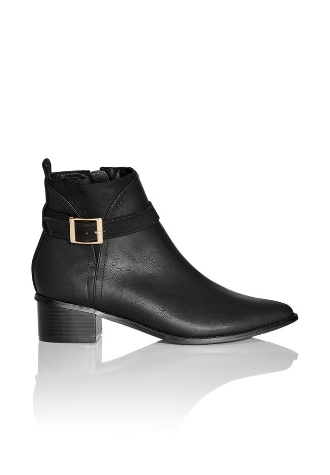 WIDE FIT Micah Ankle Boot - black, BLACK, on-hover image number null