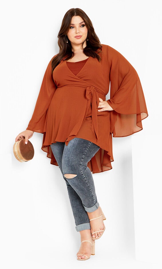 Fleetwood Tunic - ginger, ORANGE, hi-res image number null