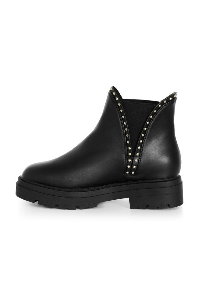 Gia Stud Ankle Boot, BLACK, alternate image number 3