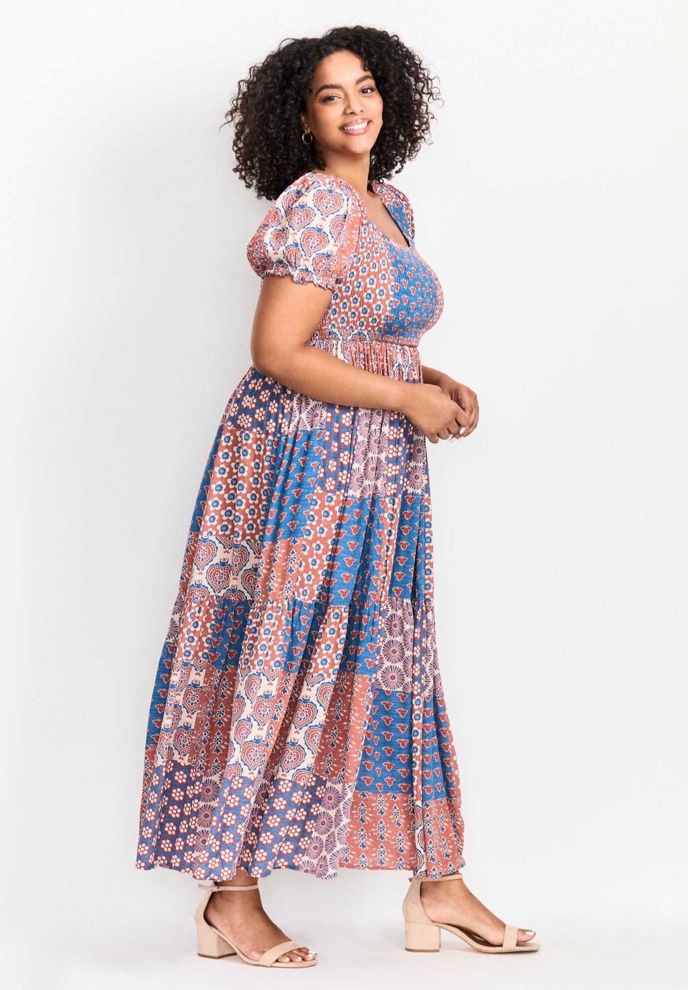 Sophia Shirred Bodice Maxi Dress, CASABLANCA, alternate image number 3