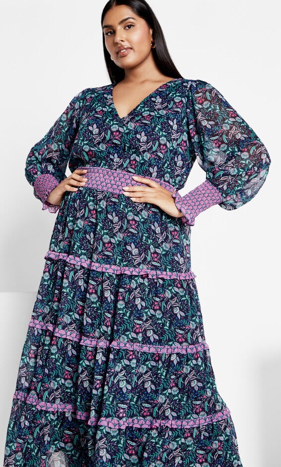 Gwendolyn Print Dress - florentine, PINK, alternate image number 2