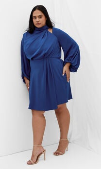 Jaylee Mini Dress - deep ocean