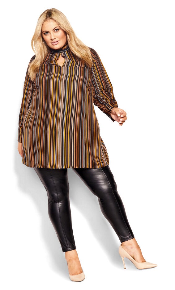 Intrigue Tunic - cinnamon, BLACK, alternate image number 2