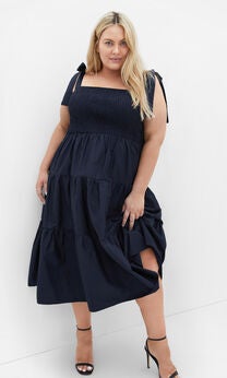 Haven Midi Dress - navy