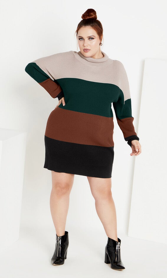 Harper Sweater Dress- jade, JADE, alternate image number 6