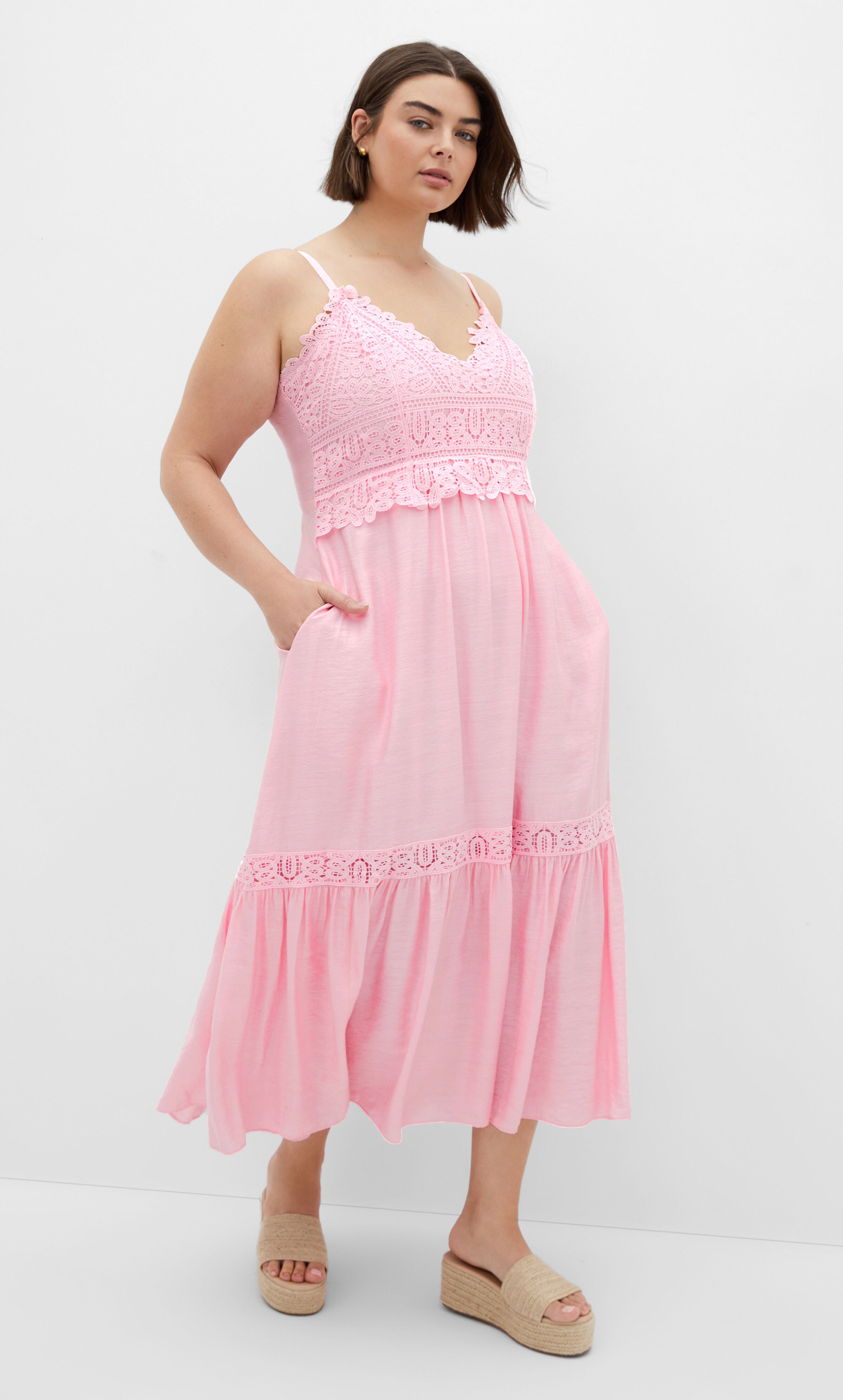 Brielle Maxi Dress - pink, PINK, on-hover image number 1