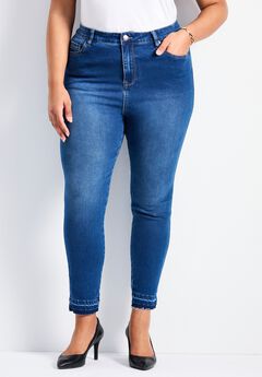Butter Skinny Frayed Hem Jean